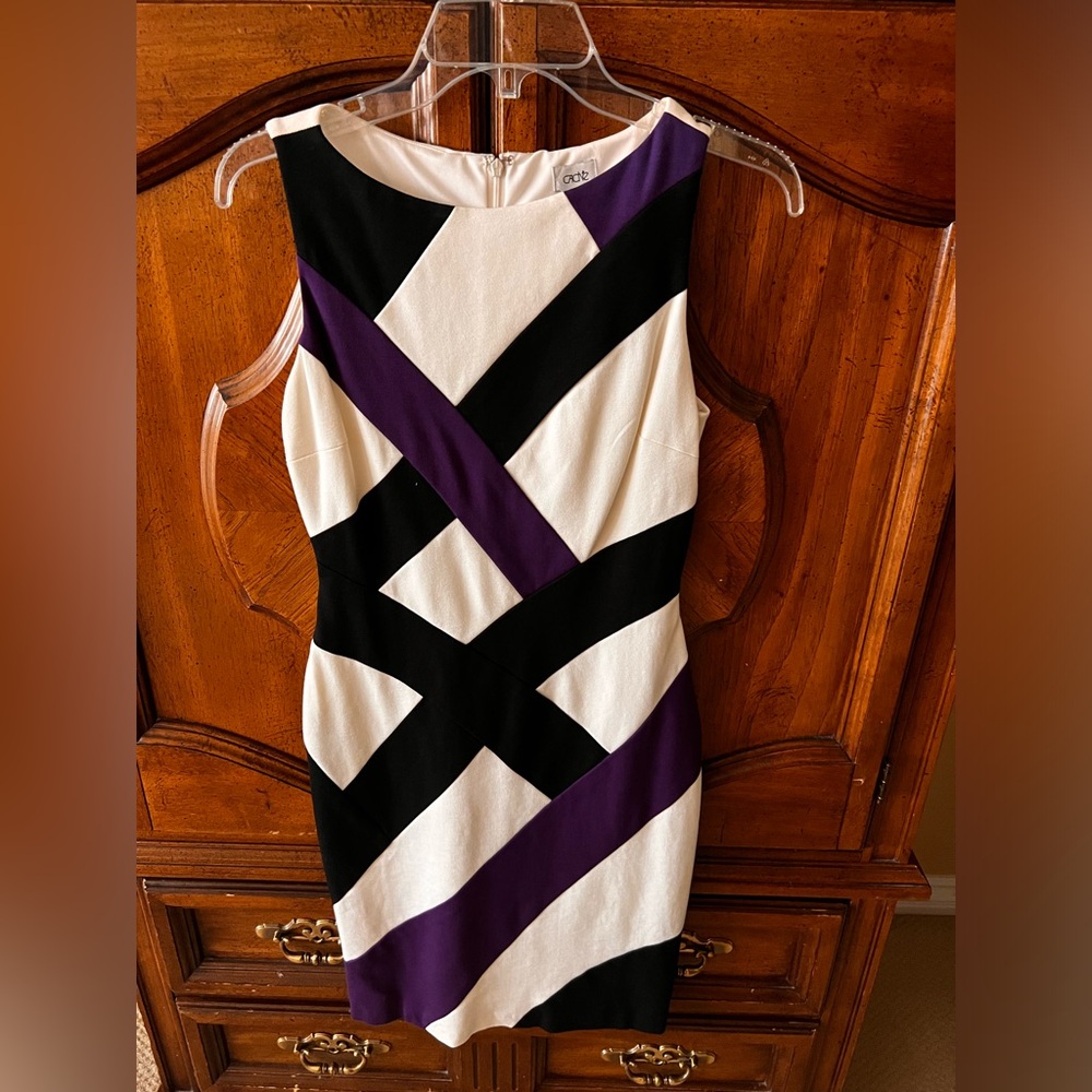 NWOT Cache Diagonally Patterned Dress
